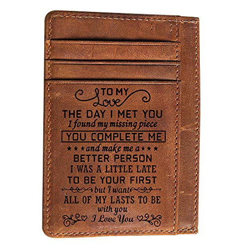 Money Clip Wallet LOVE Personalized Engraving Included 
